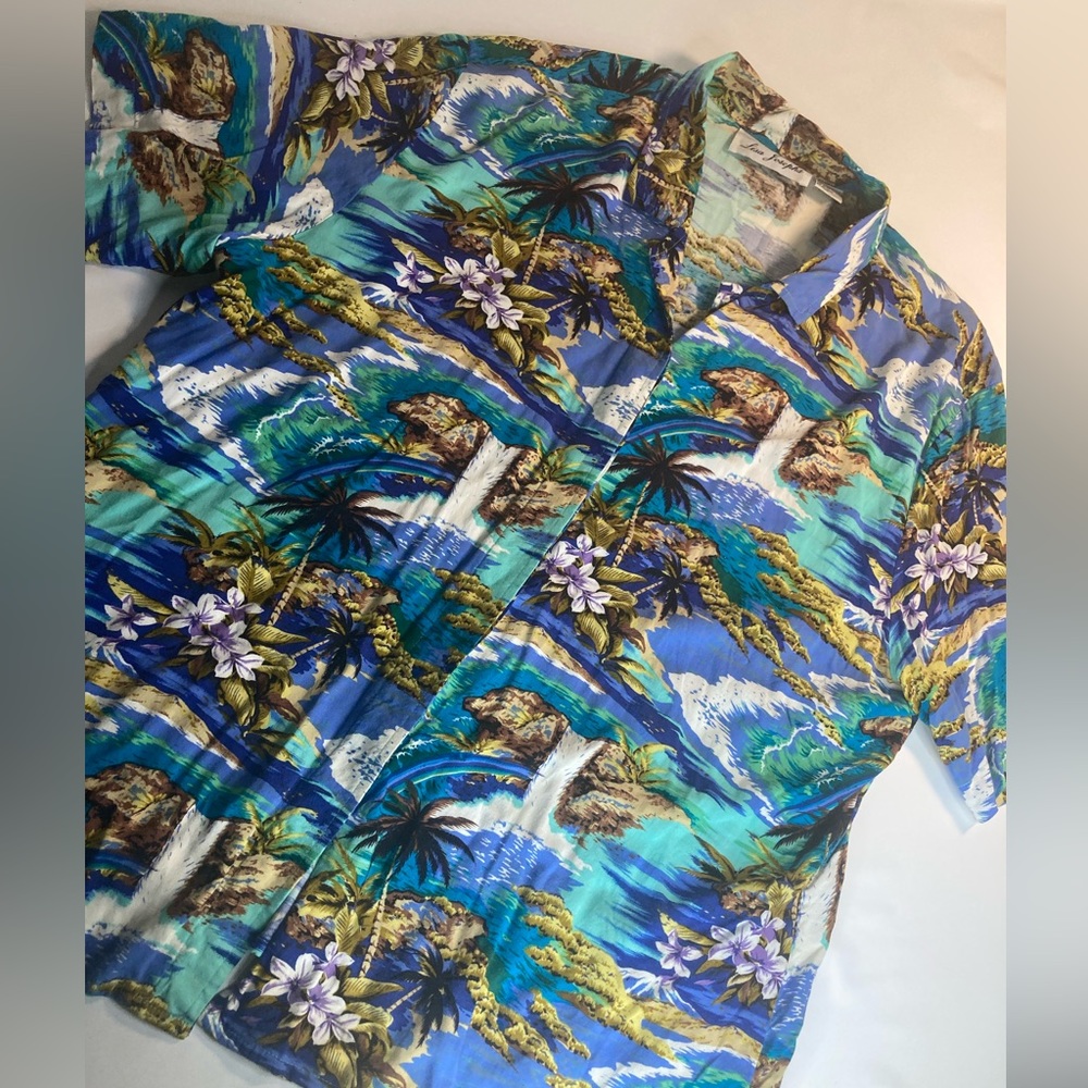 Lisa Joseph’s Hawaiian shirt sleeve button shirt XL